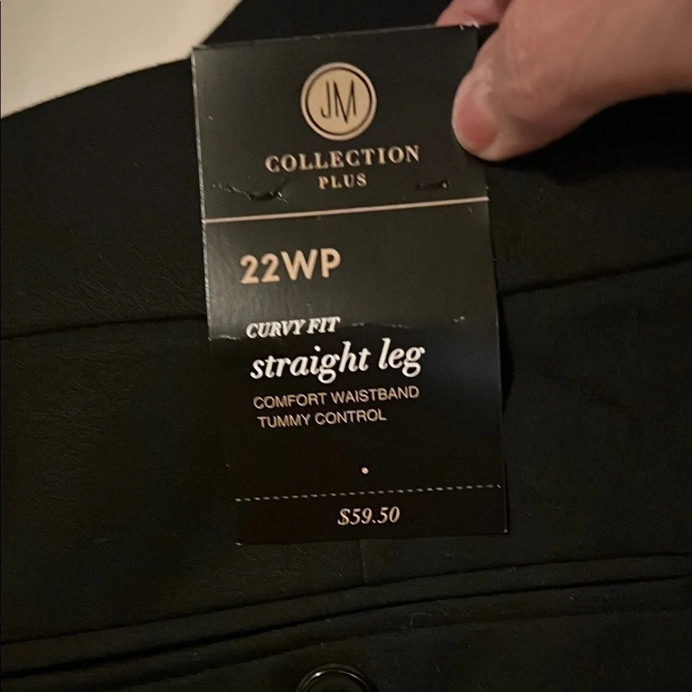 NWT Classic Black Straight Leg Pants Fri 🌺Sale - Picture 4 of 9